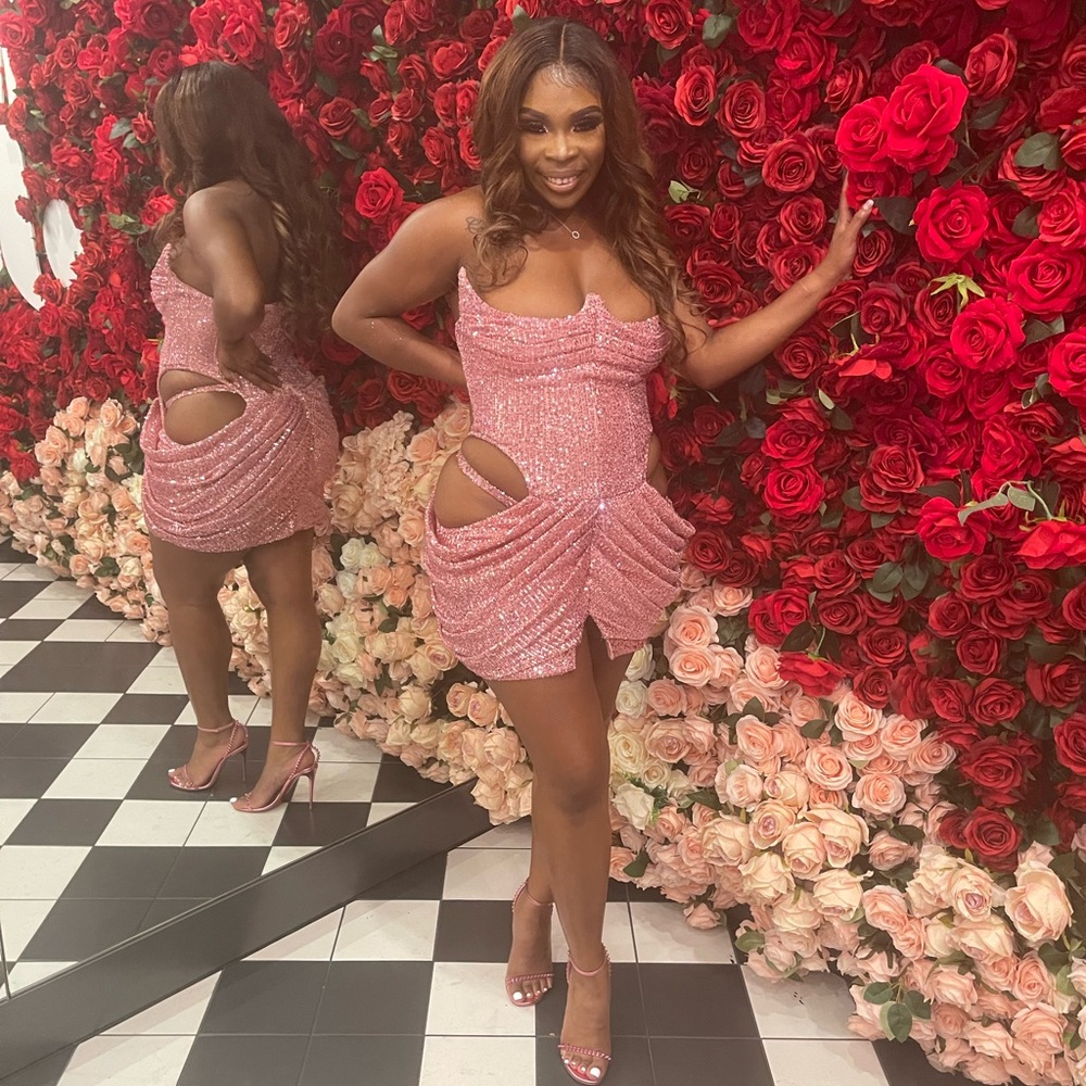 Pink Sequin Dress
